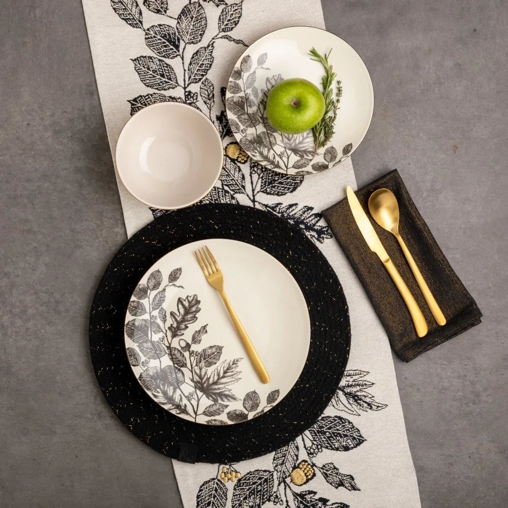 Thyme & Table 12-Piece Stoneware Dinnerware Set